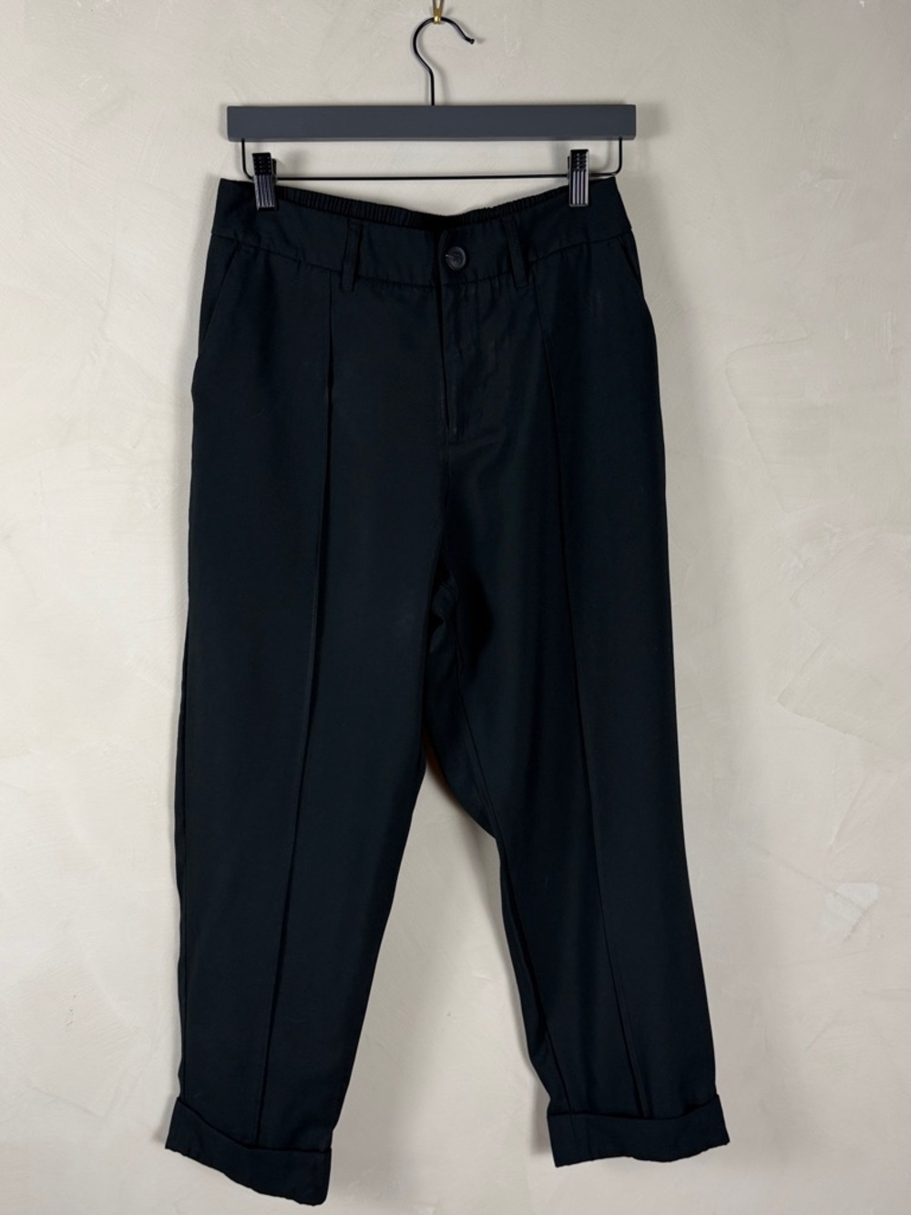 Women’s Black Dress Pants – Tapered / Cuffed Hem - a new day